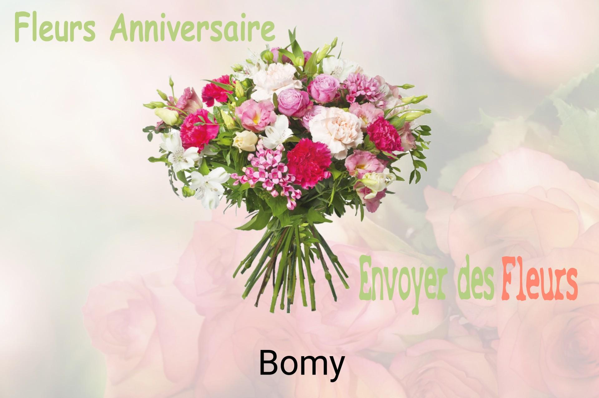 Bouquet de fleurs d’anniversaire livré à Bomy